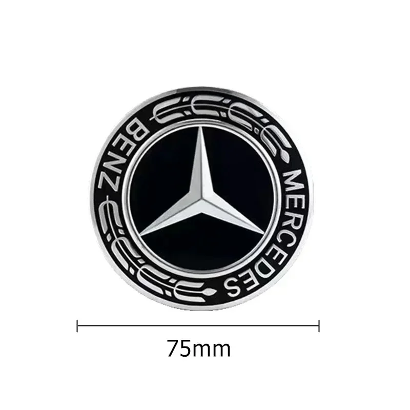 4PCS 75mm Car Wheel Center Hub Caps Cover for Mercedes-Benz A/B/C/E/S Class AMG C200L GLC GLK CLA GLA decorate Accessories