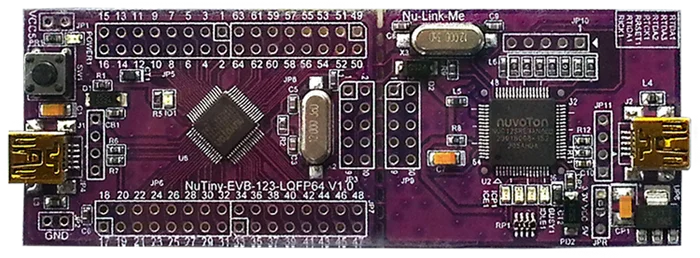 Одночиповое устройство намотки платы разработки Cortex-M NuTiny-SDK-NUC123