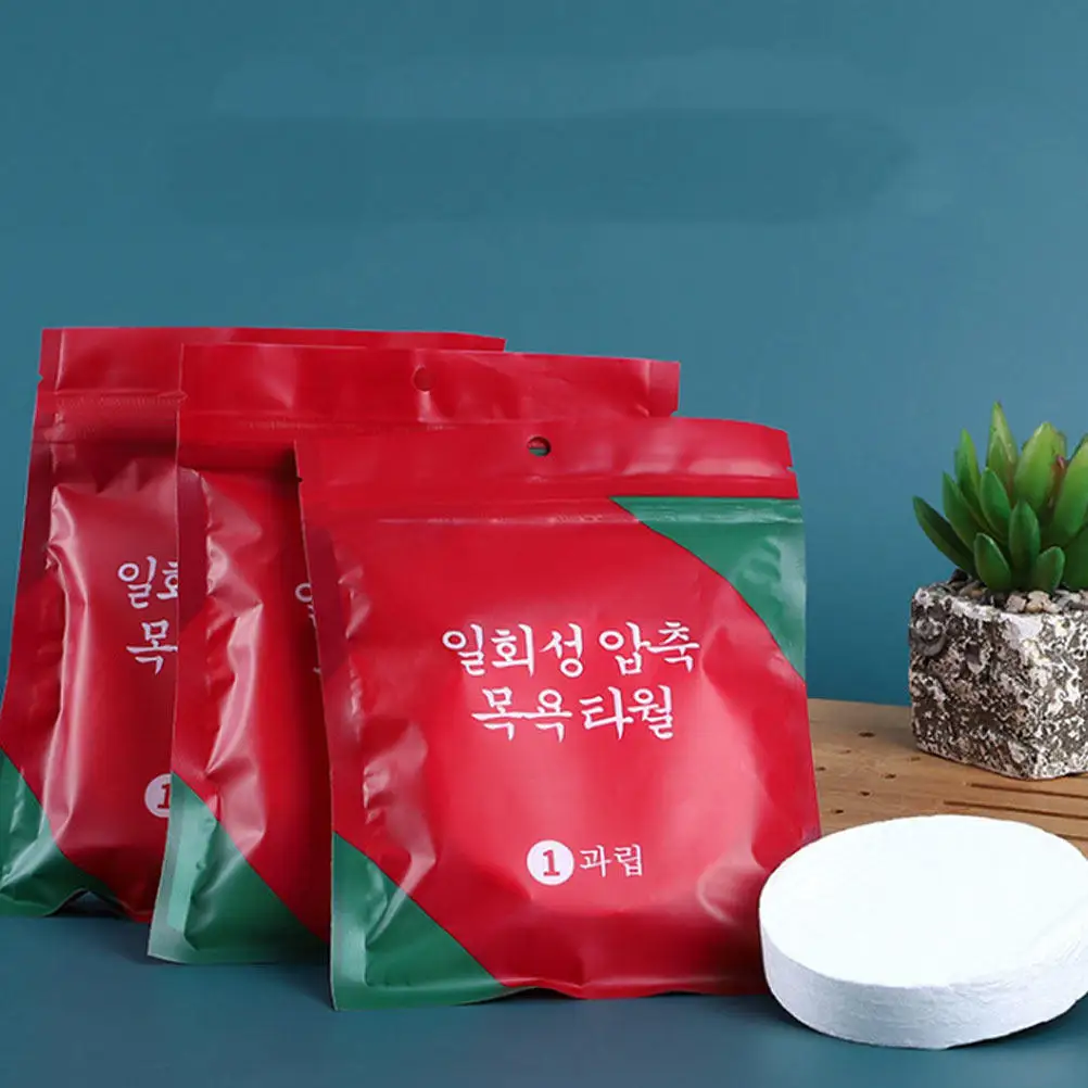 

1 упаковка хлопковых одноразовых сжатых полотенец: впитывающие, мягкие, утолщенные, портативные, для путешествий, салонов красоты и домашнего использования