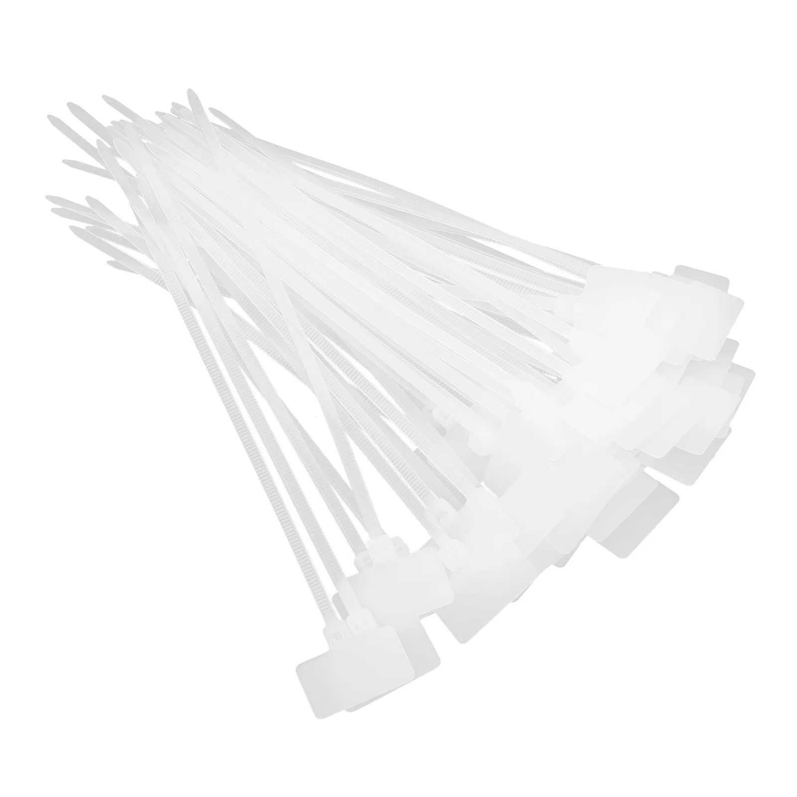 

250Pcs Writable Nylon Cable Marker Tags Zip Ties Wire Label Straps for Cables Wires Nylon Cable Marker Labels Zip Ties for Cords