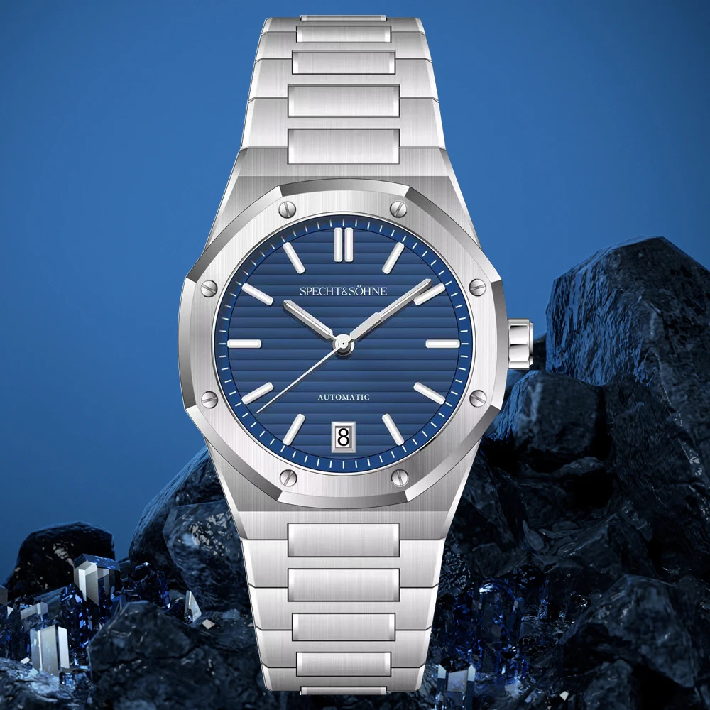 Neuheiten Specht&Sohne Uhr 37MM Automatikuhren für Herren Japan NH35 Movt Saphirglas Edelstahl 50M wasserdicht