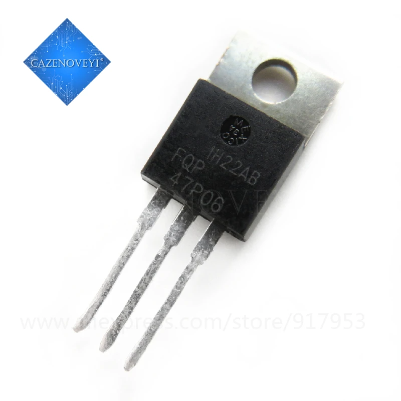 منتج رائج البيع (10 قطع) FQP47P06 TO220 47P06 متوفر