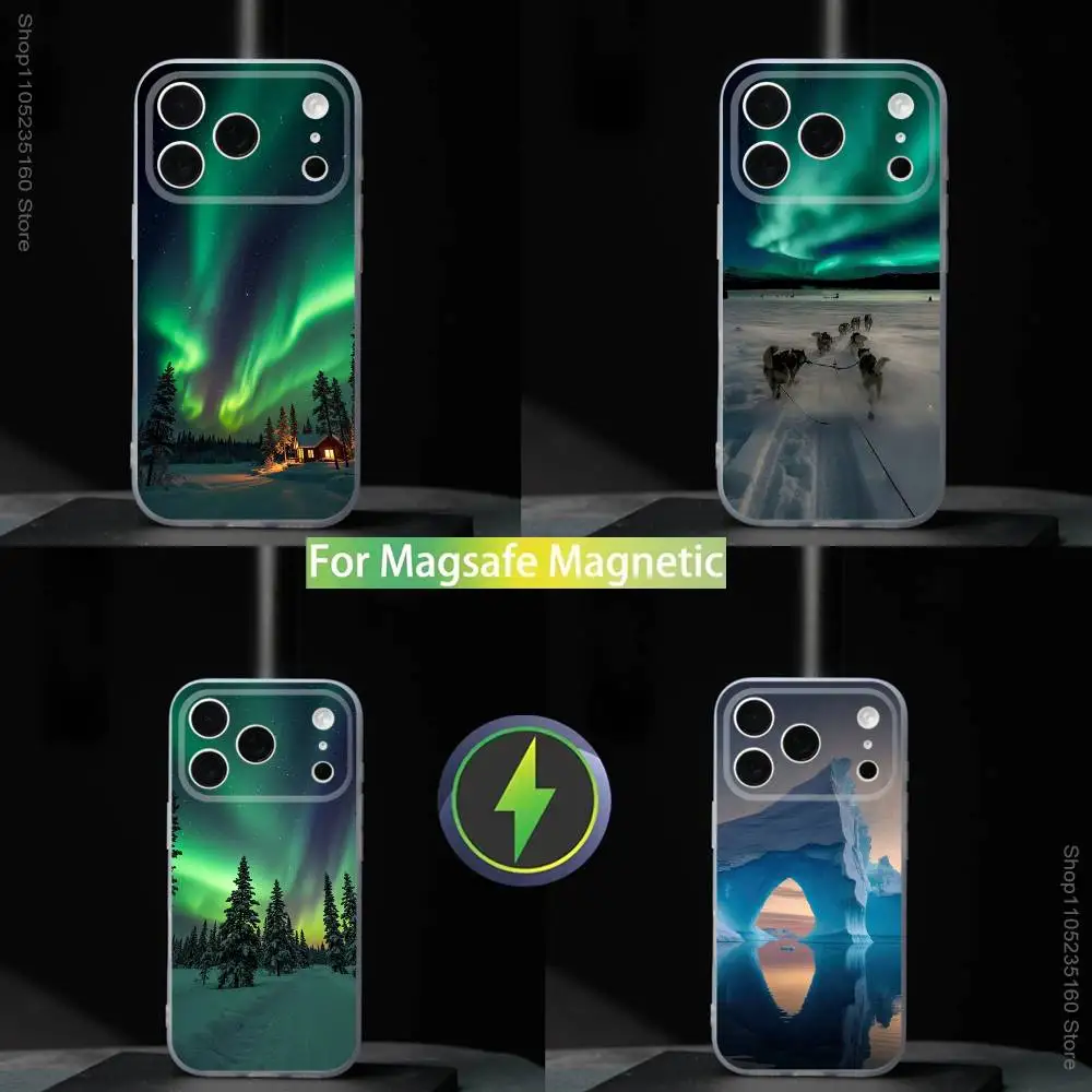 

I-Iceland Cool Design For iPhone 17,16,15,14,13,12,11,Pro,Max,Plus,Mini,SE4,E Magnetic For Magsafe Wireless Phone Case