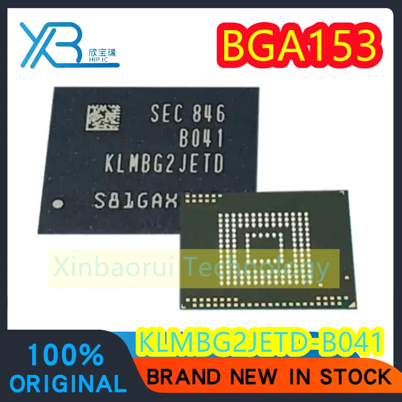 

(2/20pieces) KLMBG2JETD-B041 100% brand new original BGA153 EMMC 32G 5.1 version font storage electronics spot