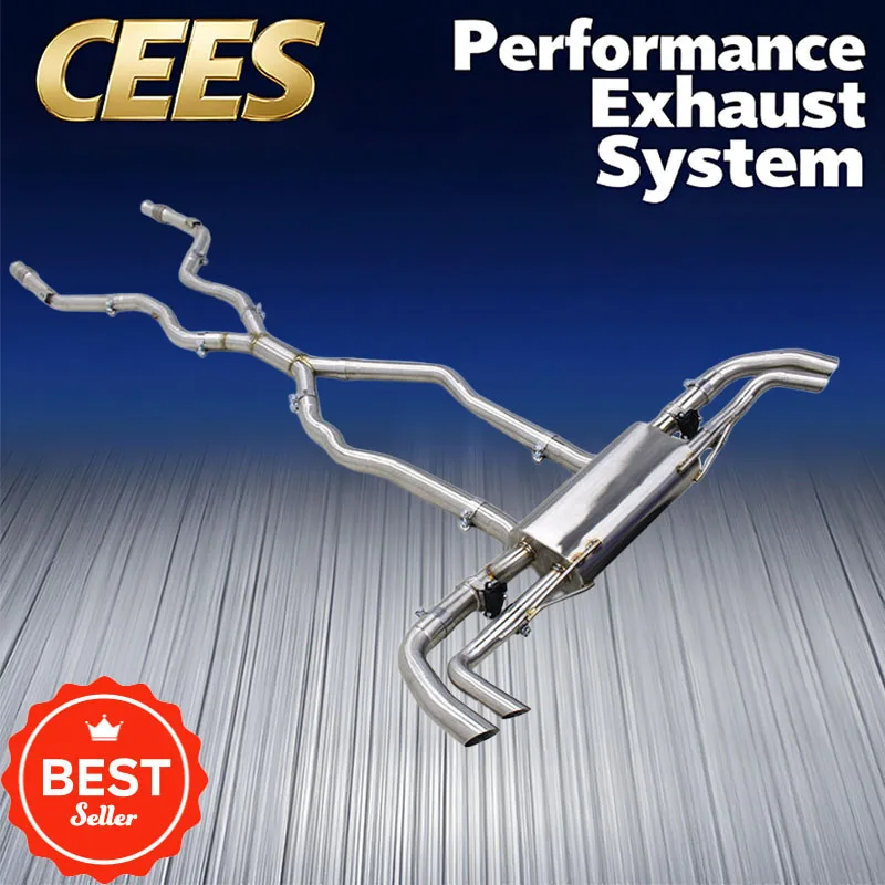 

CEES Car Exhaust Pipes for Mercedes-Benz GLS63 AMG 4.0TT X167 2019+ Stainless Steel Exhaust Catback System with Remote Control