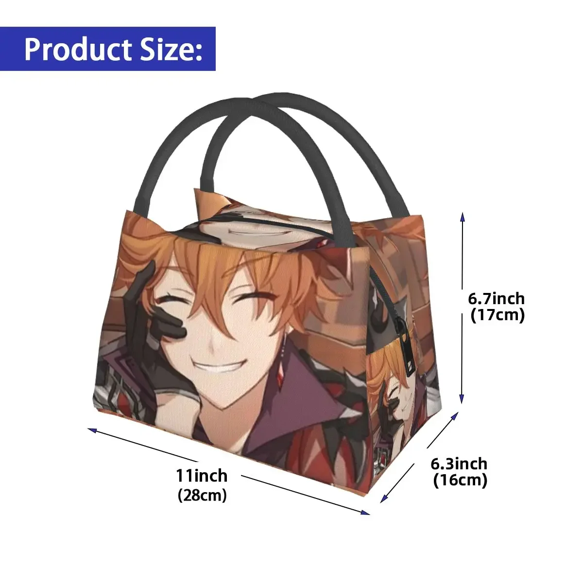 

Childe Smile Lunch Bags Insulated Bento Box Waterproof Lunch Tote Picnic Bags Cooler Thermal Bag for Woman Student Office