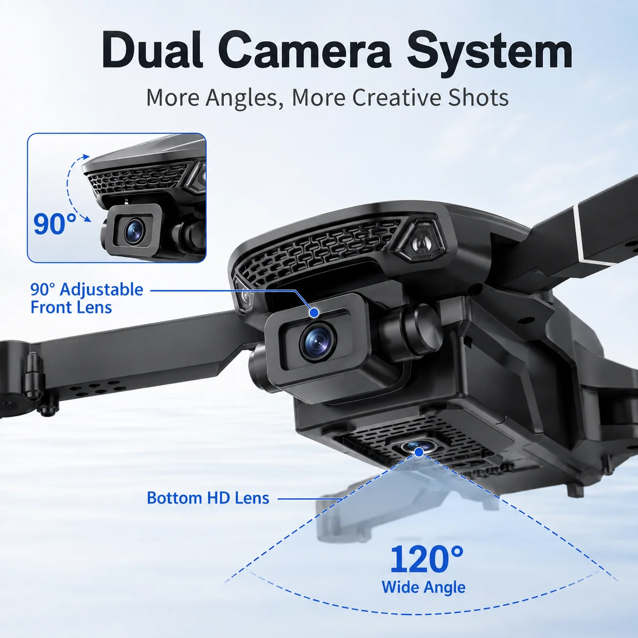 Drone pliable avec vol intelli - Drone Camera Mount avis et prix