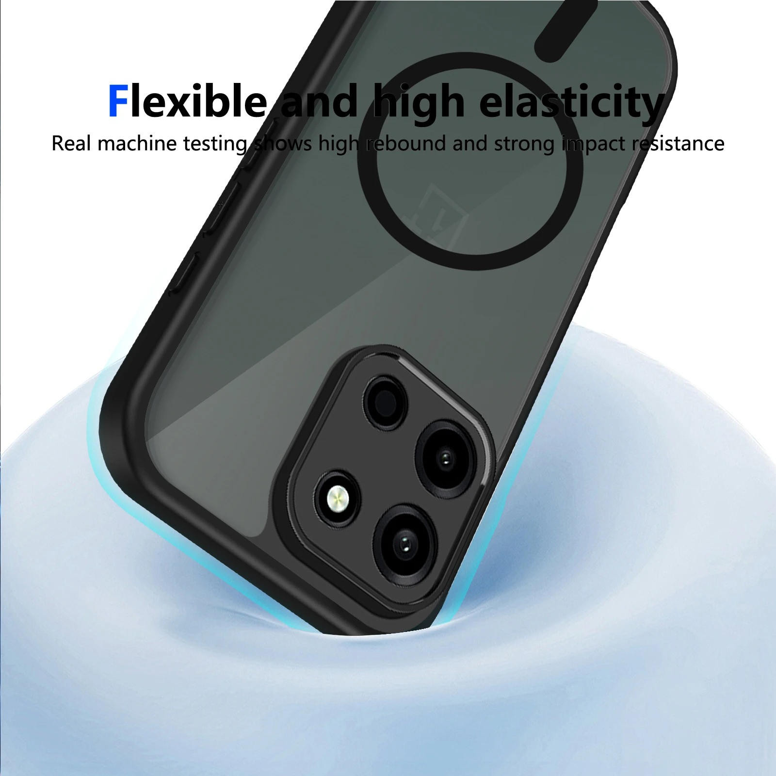 Oneplus Nord 6 Hülle für Magsafe Stoßfeste Silikon-Bumper Transparente Airbag-Rückabdeckung Harte Matte Hülle für Oneplus Nord 6 Nord6 2026 – Detail 4