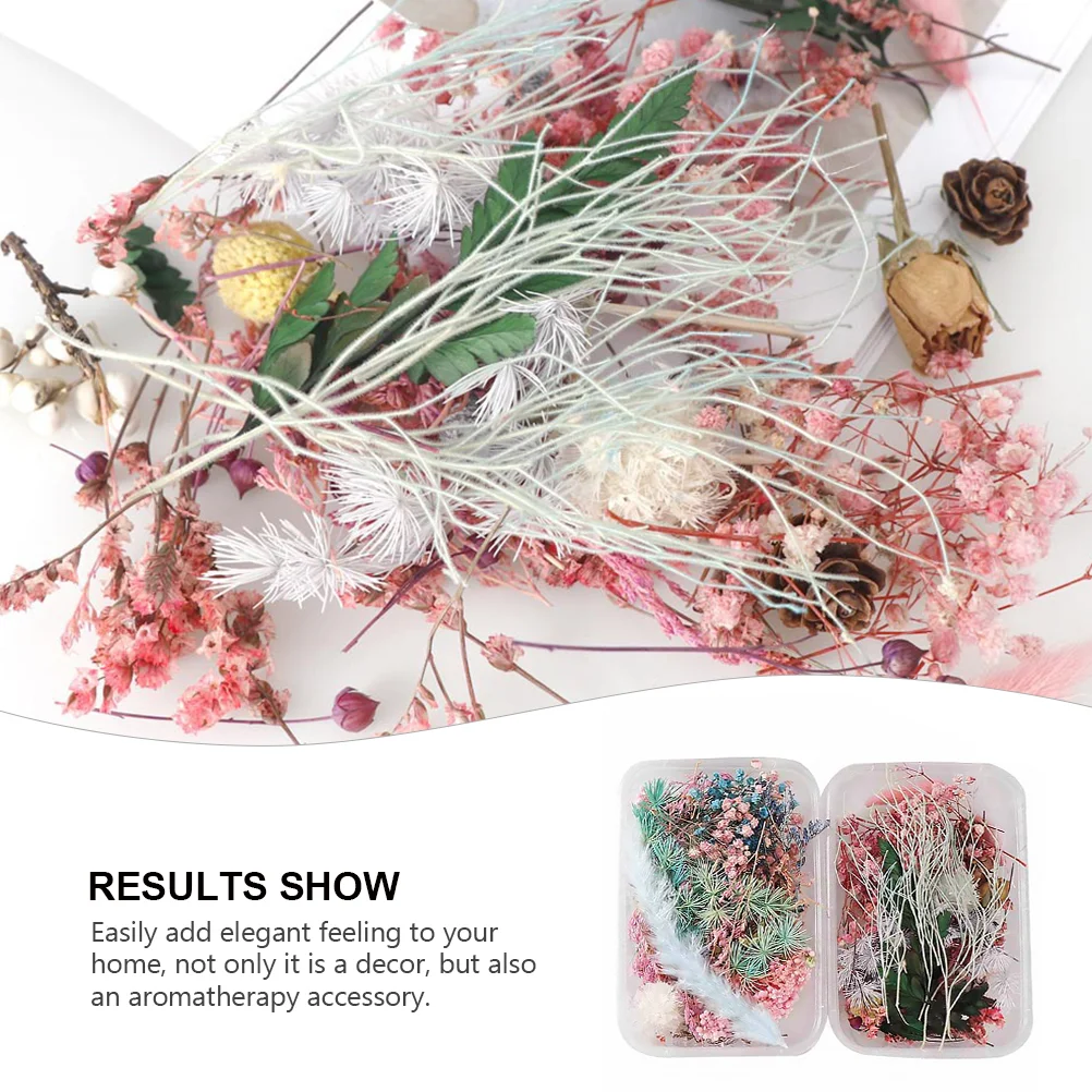 2 Boxes Aromatherapy Dried Flowers for Plant Household Soap Decoration Natural Accessories