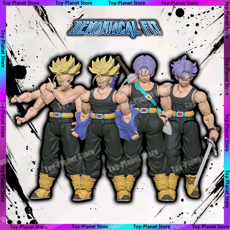 

New Demoniacal Fit Dragon Ball Z SHF Super Saiyan SSJ Trunks The Boy Man OF Tomorrow Future Anime Action Figure Model Gifts Toys