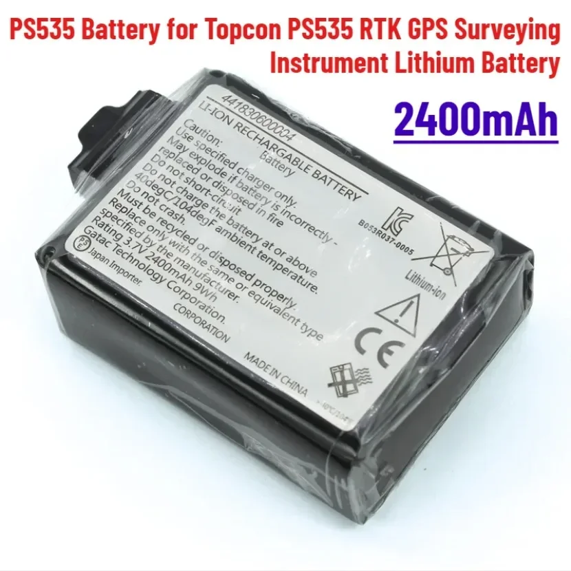 2400mAh Getac PS535 Lithium Battery for Topcon Getac Battery PS535 RTK GPS Surveying Instrument Rechargeable Battery