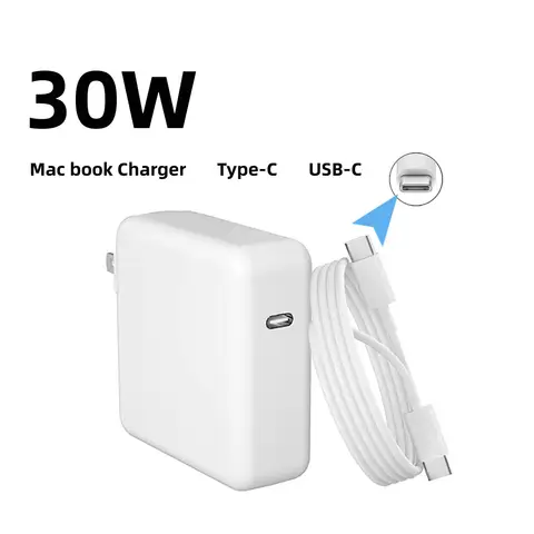 30W PD USB-C Power MagSaf* 3 Adapter Laptop Notebook Fast Charger For Apple Macbook 12'' Air 13'' M1 M2 A1882 A1534 A2337 A2681