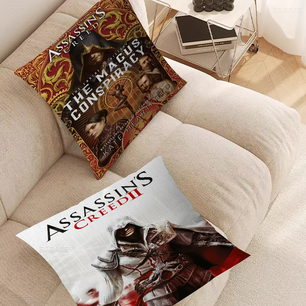 A-Assassins Creed Personalized Pillow Cover Kids Bedroom Wild Party Decor Pillowcase kid Birthday shower Gift