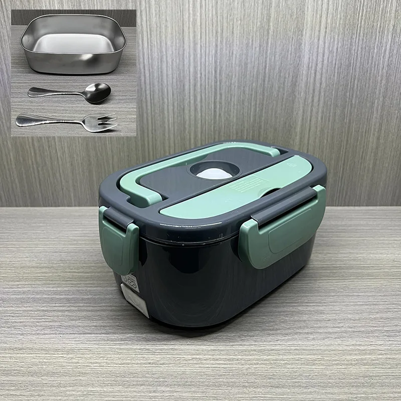 

Heating Lunch Box Double Voltage Insulation To WorkCar Household Electric Lunch Box 304 Stainless Steel