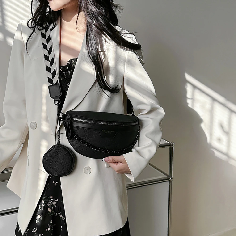 Woman Shoulder Crossbody Bag Chest Pack Fashion Female Chest Bag Designer Handbag Waist Bags For Women With Coin Purses