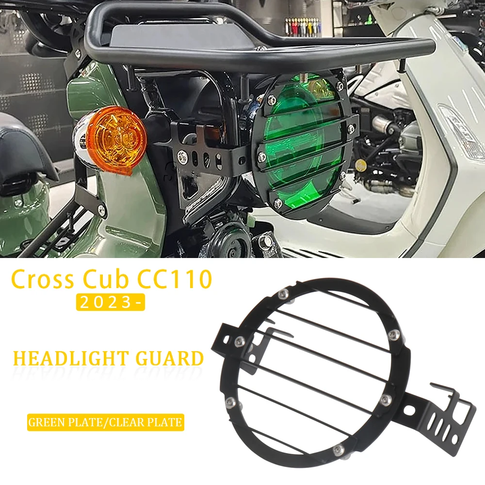 

For Cross Cub CC110 Motorcycle Accessories Headlight Grill Guard Headlamp Light Cover For Honda CROSS CUB CC 110 2023 2024