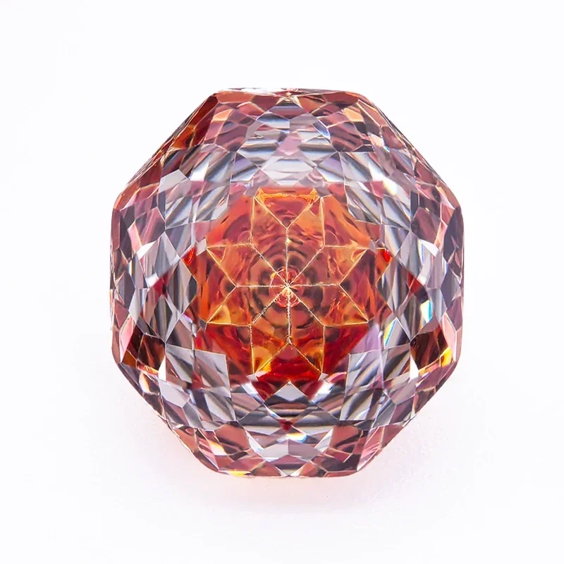 

Cubic Zirconia Special Rose Cut Orange Color Gemstone Bead Wholesale and Retail for Diy Advanced Jewelry Rings Earrings Making