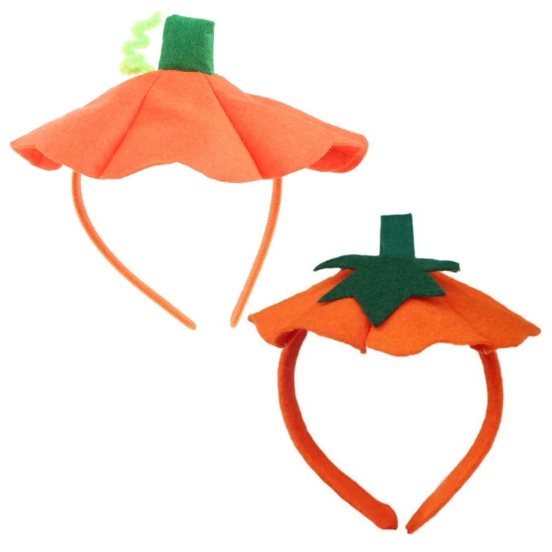 Cotton Halloween Pumpkin Headband for Kids for Play in the Dark with Soft Material Christmas Holiday Gifts