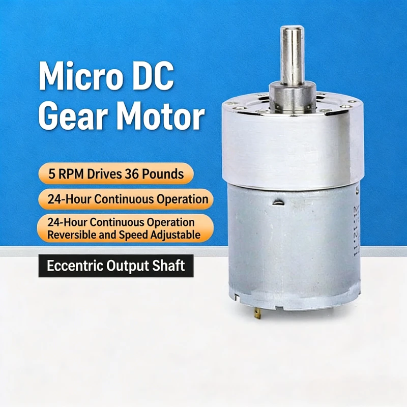 Micro DC geared motor 3530 brushed small motor 12V24 volt low speed torque motor
