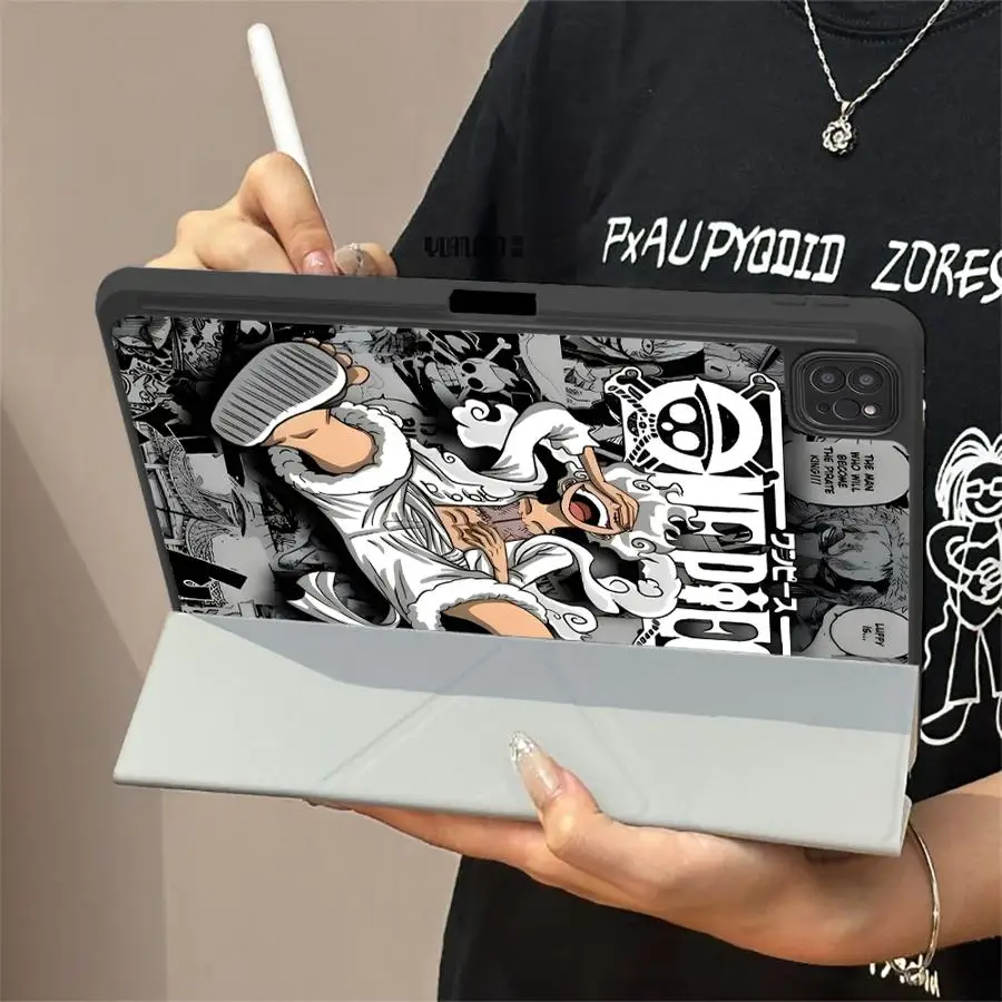 Etui na tablet do iPad Air 4 5 M3 M2 1 2 M4 11 cali Pro 2025 Pro 11. generacji 10. generacji 9. generacji 8. generacji 7. generacji 12.9 cala Mini 6 7 z uchwytem, jednoczęściowe — zdjęcie produktu 3