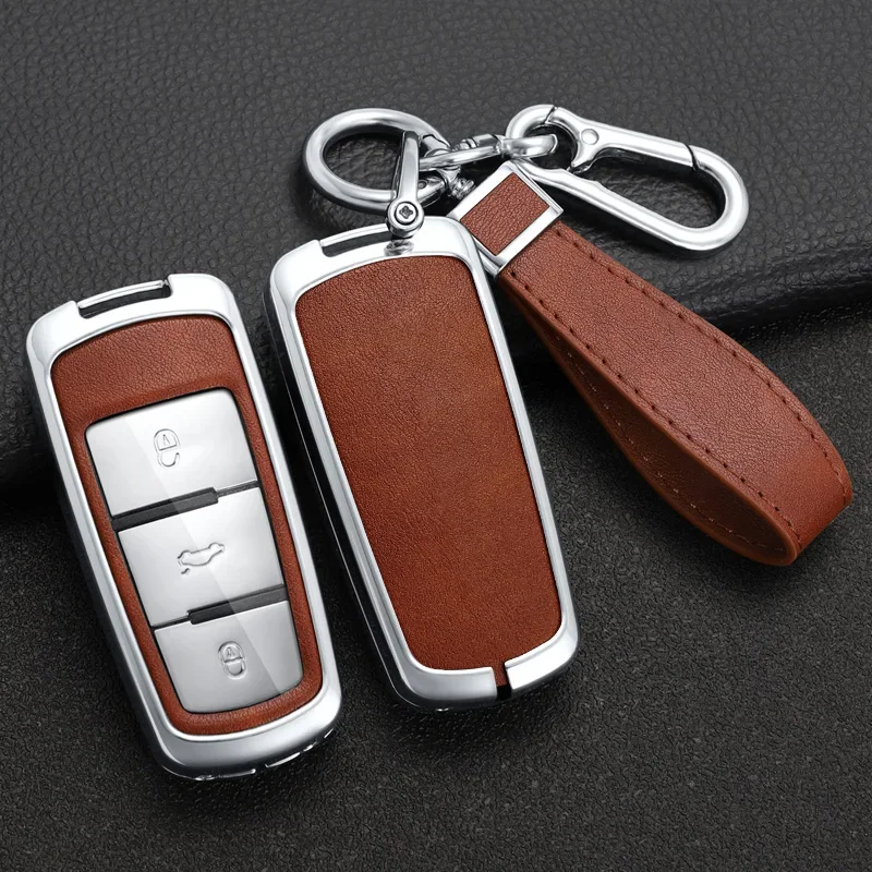 Zinc Alloy Car Key Case Cover For Vw Volkswagen CC Passat CC b6 b7 Protection Key Shell Skin Bag Only case Accessories