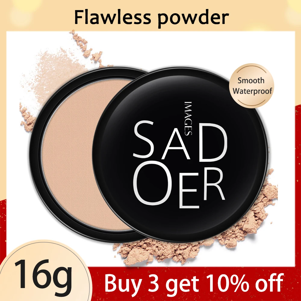 Natural Pressed Powder Oil Control Waterproof Matte Setting  Pores Invisible Nourish Makeup Concealer Breathable Setting Powder