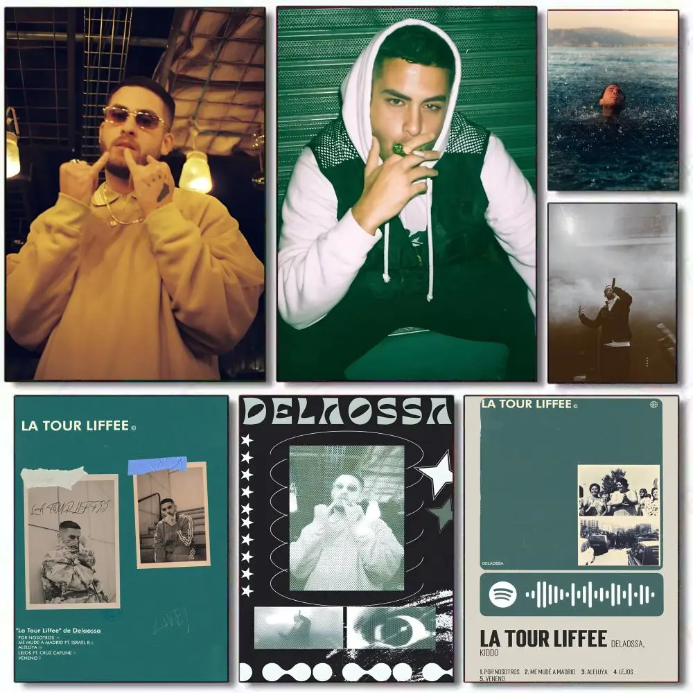 

D-Delaossa Painting Calligraphy Canvas Poster: Crease Free Waterproof Durable All Space Wall Decor