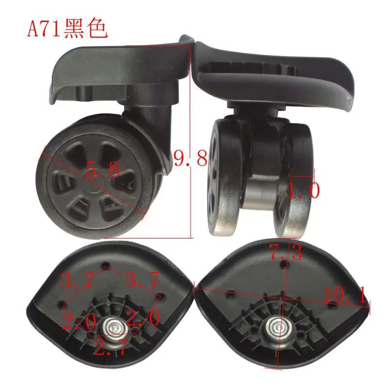 Replacement Luggage Wheels Spare Swivel Caster for Suitcase Repair