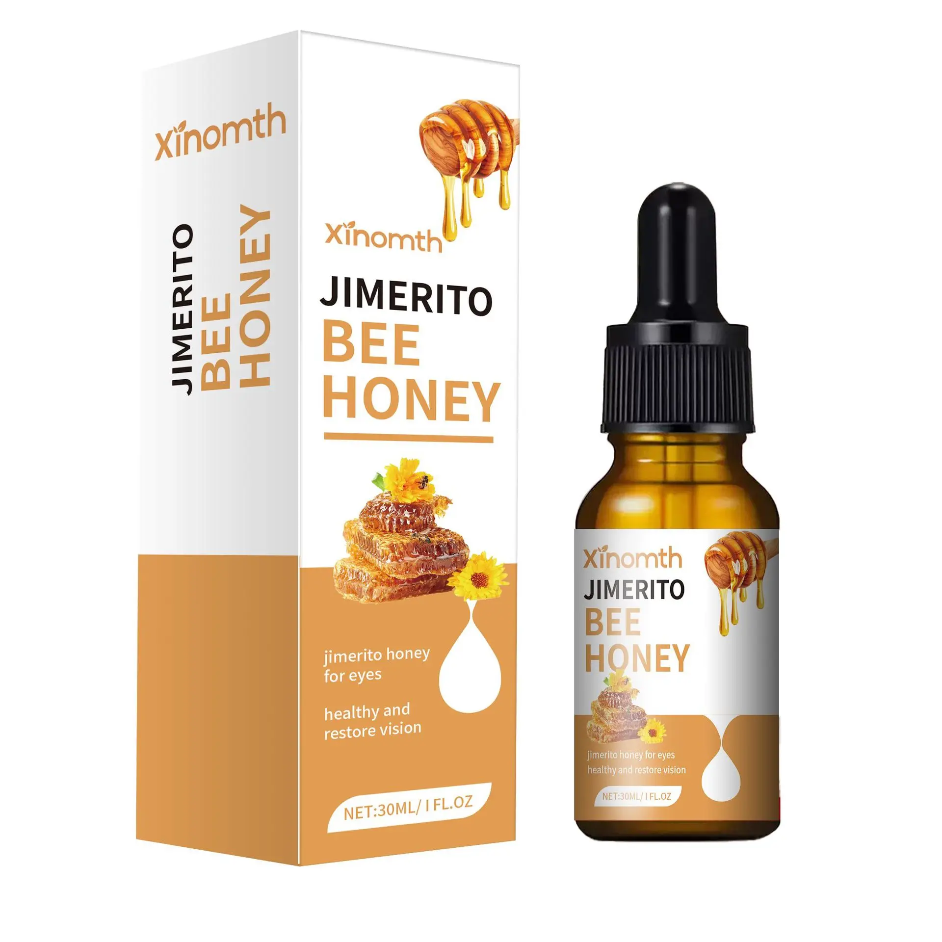 

Honey Eye Care Liquid Refreshing Moisturizing Eye Drops Soothing Bee Venom Eye Care Solution for Dry Tired Eyes