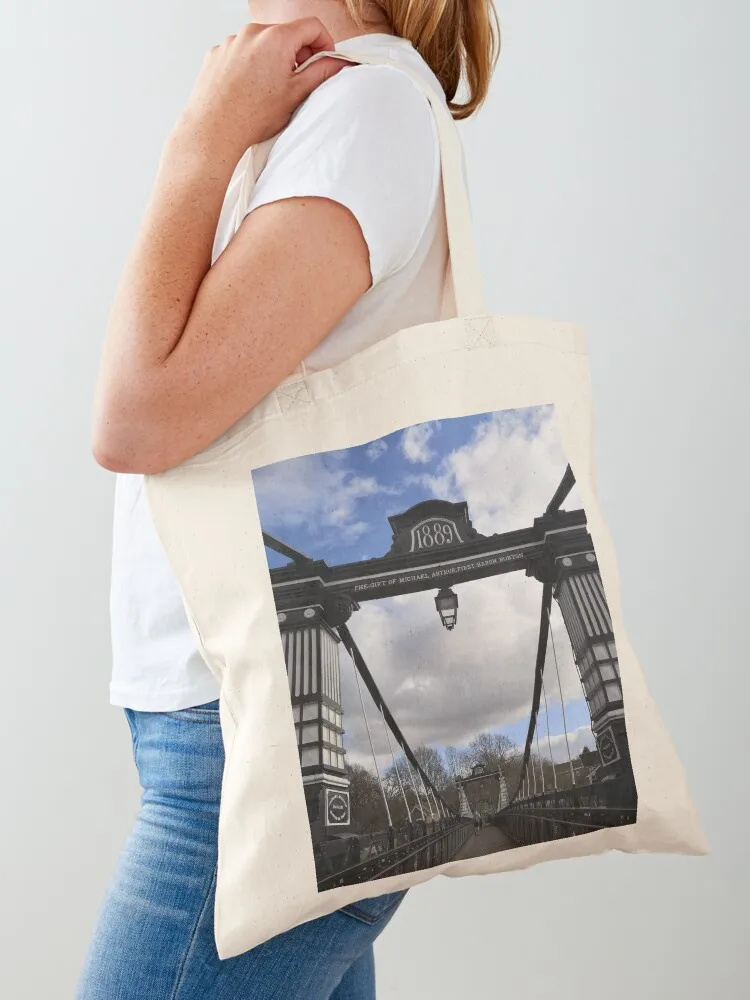 Burton-on-trent Bridge Tote Bag shopping bag bags for women custom fabric bag