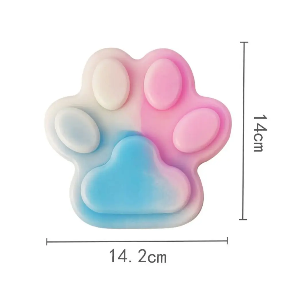 1pcs ใหม่น่ารักบีบ Cat PAW ของเล่น TPR Pinching Cat PAW ขนาดใหญ่บรรเทาผ่อนคลายของเล่นบีบของเล่นของขวัญตลกคุณภาพสูง 2024