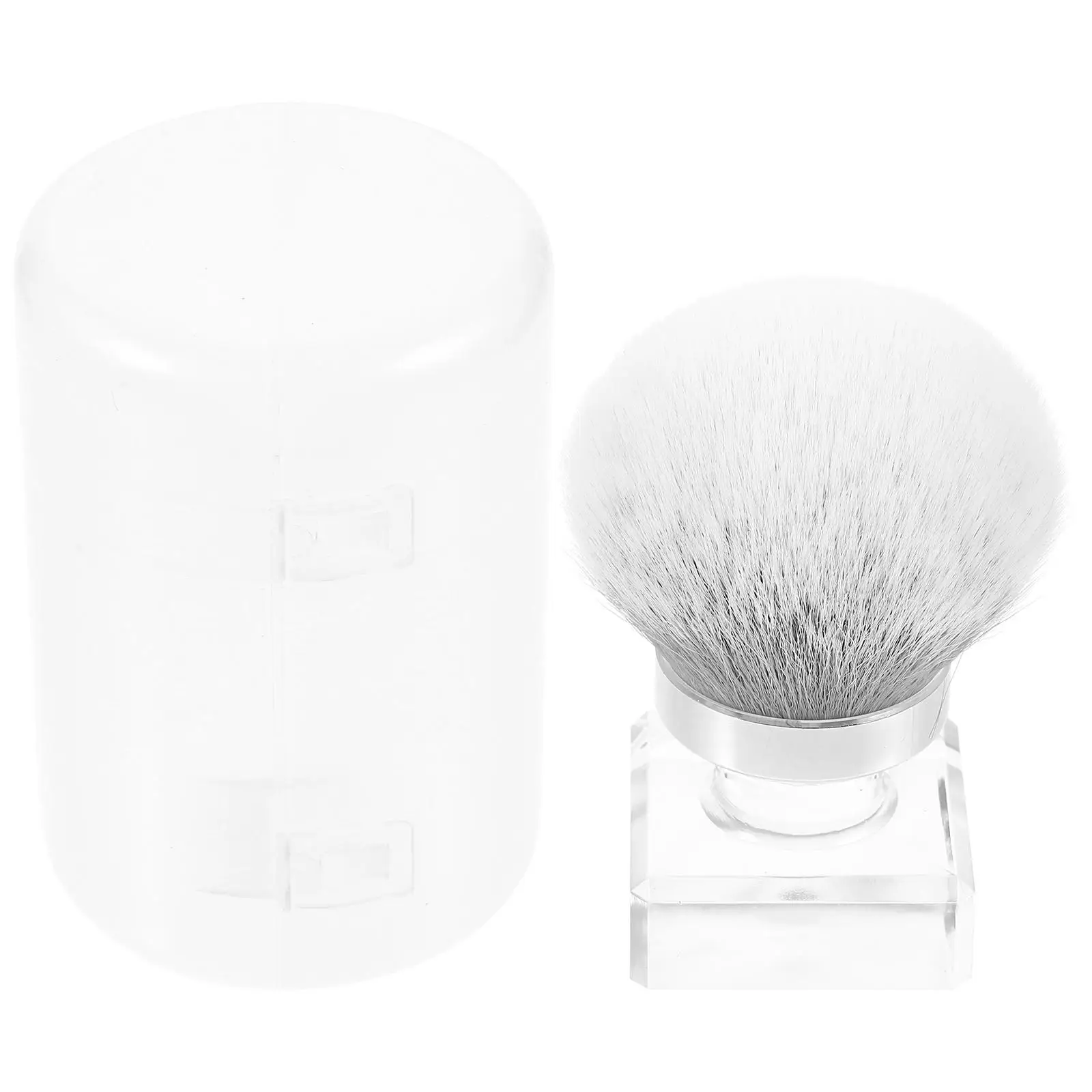 Mushroom Nail Dust Brush Compact Lightweight Ergonomic Handle Clean Nails Soft Bristles Portable Nail Brushes