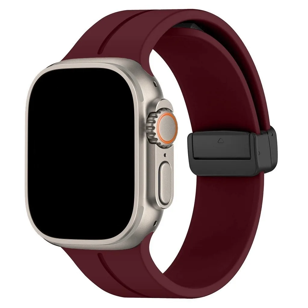 Magnetische band voor Apple Watch Ultra Band 49 mm 45 mm Siliconen armband iWatch Series 7 8 se 6 5 3 44 mm 40 mm 41 mm 42 mm 38 mm band