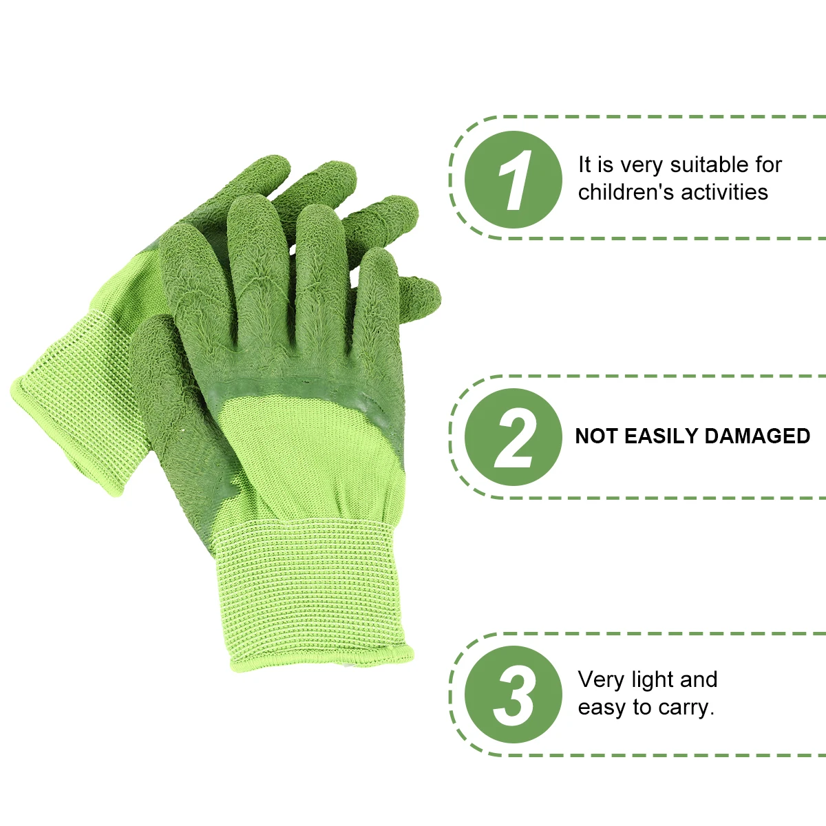 

Gardening Gloves Protective Lightweight Durable Safe Comfortable Wear resistant Emulsion Activities Crab Catching