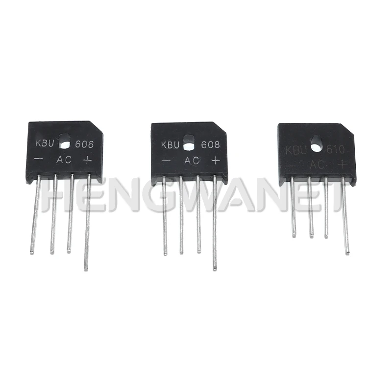 5PCS KBU606 KBU608 KBU610 KBU808 KBU810 KBU1510 KBU2510 KBU3510 Flat Rectifier Bridge Diode Bridge Rectifier