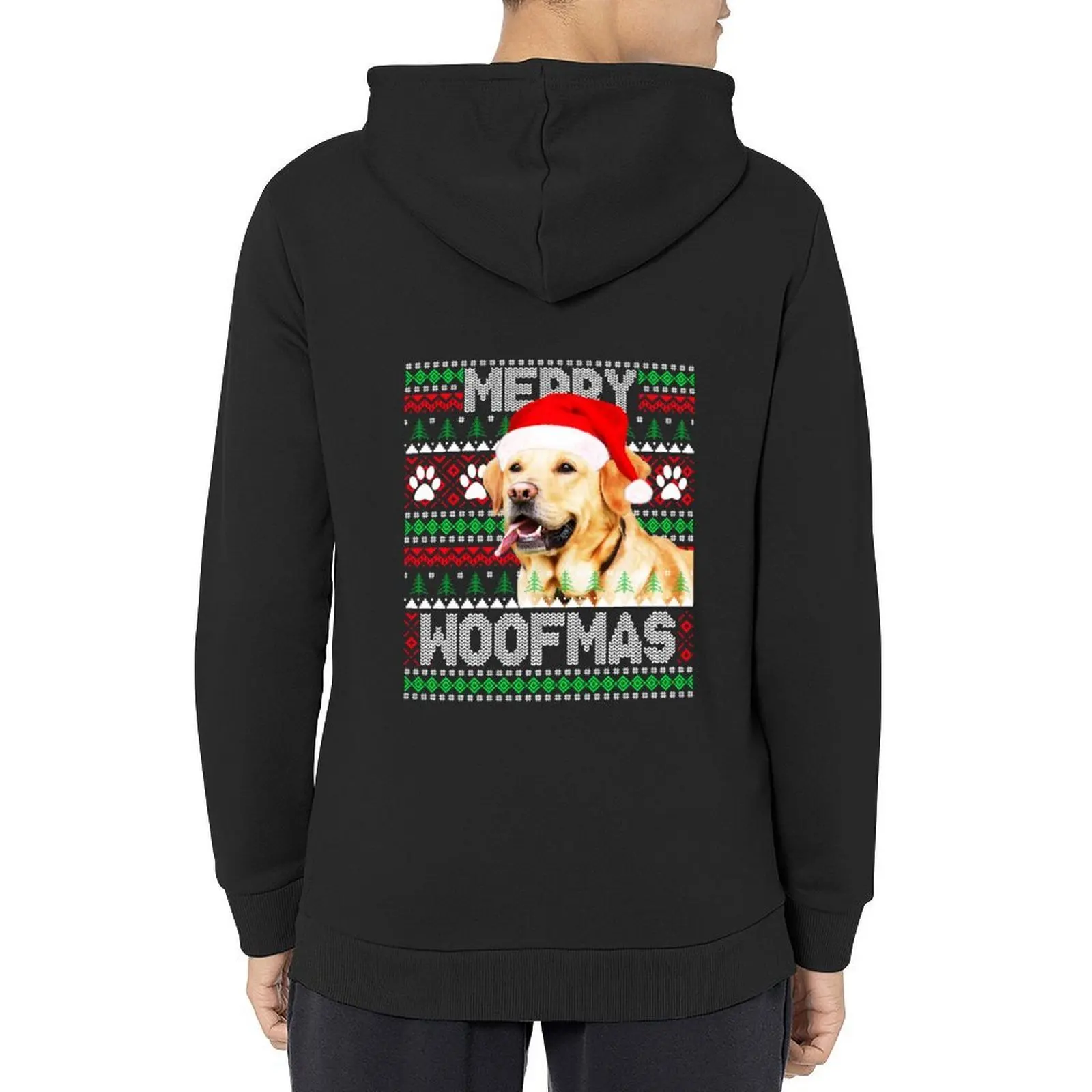 

Merry Woofmas Cute Golden Retriever Dog Ugly Sweater Hoodie mens clothing men's sweat-shirt set korean autumn clothes tracksuit