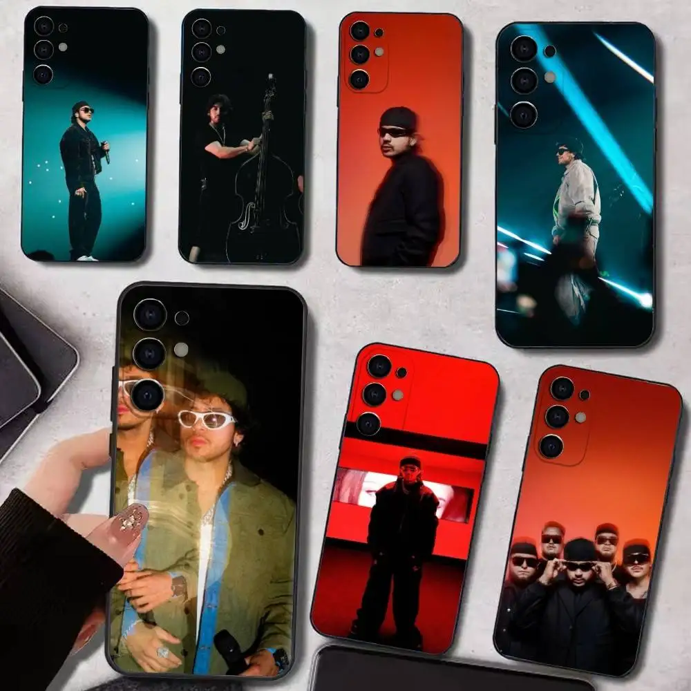 

Band Jop Fuerza Regida Phone Case For Samsung S25,S24,S21,S22,S23,S30,Ultra,S20,Plus,Soft Silicone Black Cover