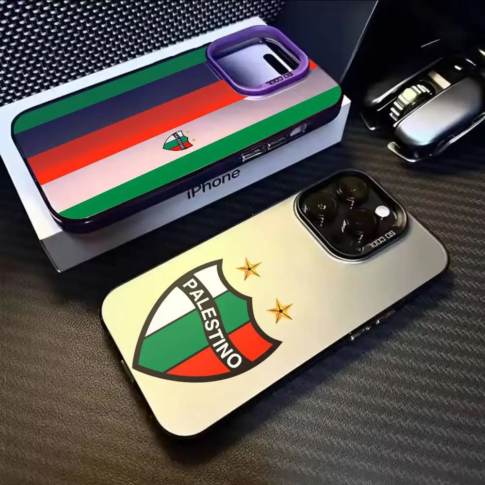 

Deportivo P-Palestino Pattern Phone Case For iPhone 17,16,15,14,13,12,11,Mini,Pro,E,MAX White Matte Shockproof Cover