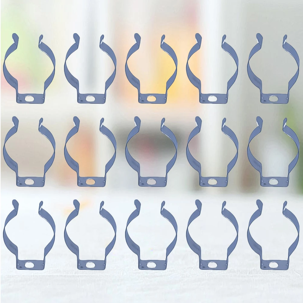 

100 Pcs Lamp Fixing Clips Holder Bracket Manganese Steel Durable Easy Install Indoor Outdoor Fluorescent Support Lighting