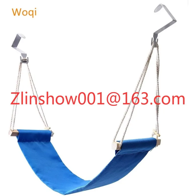 Portable Adjustable Lightweight Feet Hammock for Home Office Airplane Travel Study