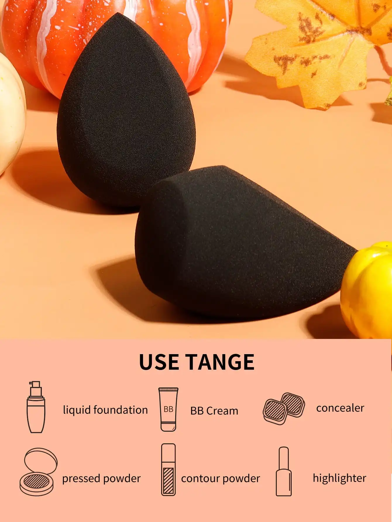 Dry and wet Use Makeup Egg Set,2pcs makeup sponge Suitable for All Skin,portable daily travel essentials