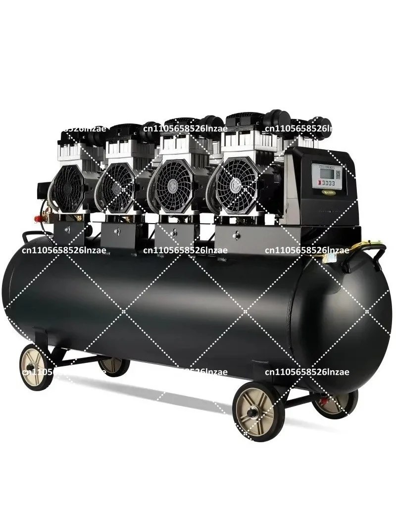 Professional 120L 200L Oil Free Silent Air Compressor 220V 380V 1500W Portable Air Cooled Gas Tool