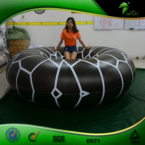 Floating Inflatable Swimming Ring Hongyi Giant Black Inflatable Rings