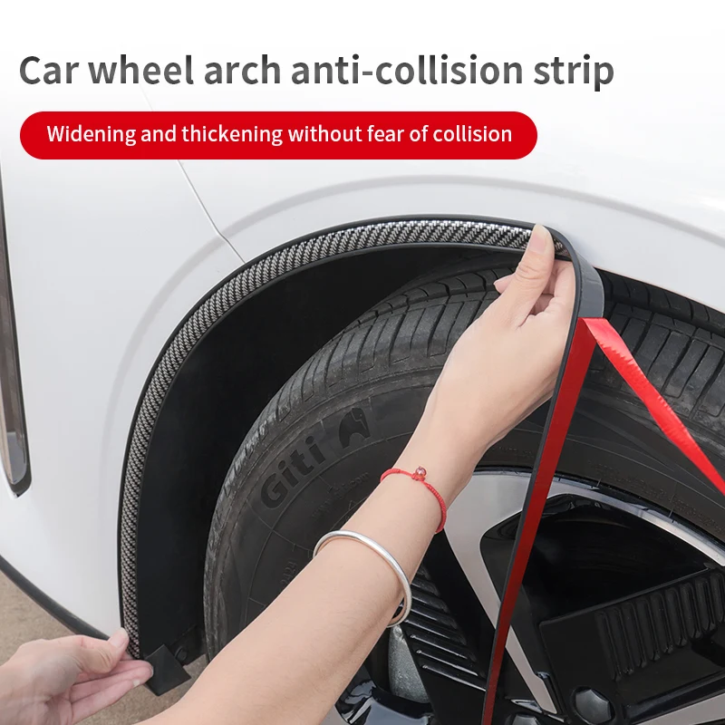 Universal Fender Flares Car Wheel Arches Wing Expander Arch Eyebrow Anti-collision Strips Mudguard Lip Protect Cover Accessories