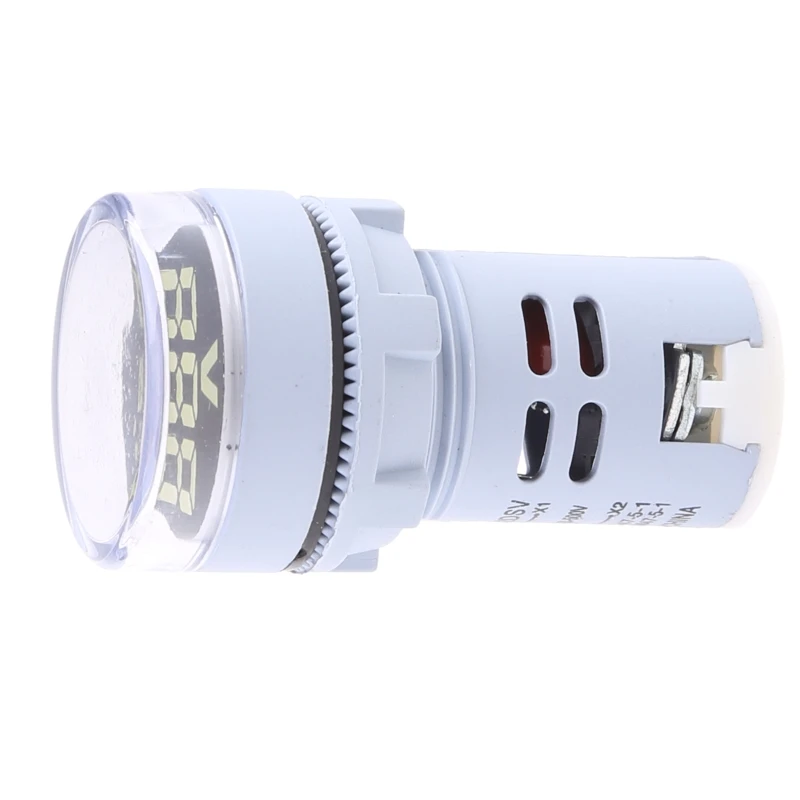 Đồng Hồ Kế LED Màn Hình Hiển Thị Kỹ Thuật Số Vôn Kế Đèn Báo Điện Áp 22 Mm 60-500V Máy Đo Đèn Báo Bảng Điều Khiển Điện Áp