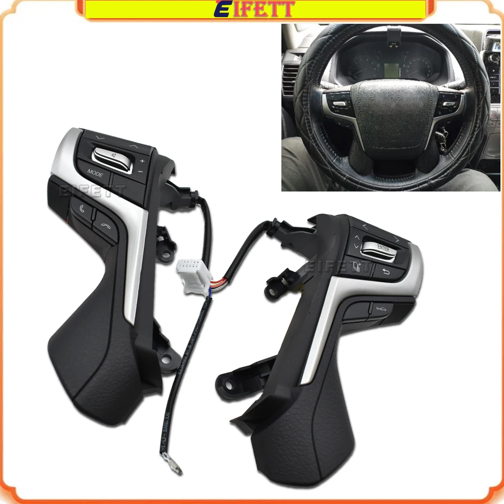

Multi-media Bluetooth Phone Steering Wheel Audio Control Button For Toyota Land Cruiser Prado 2016-2018