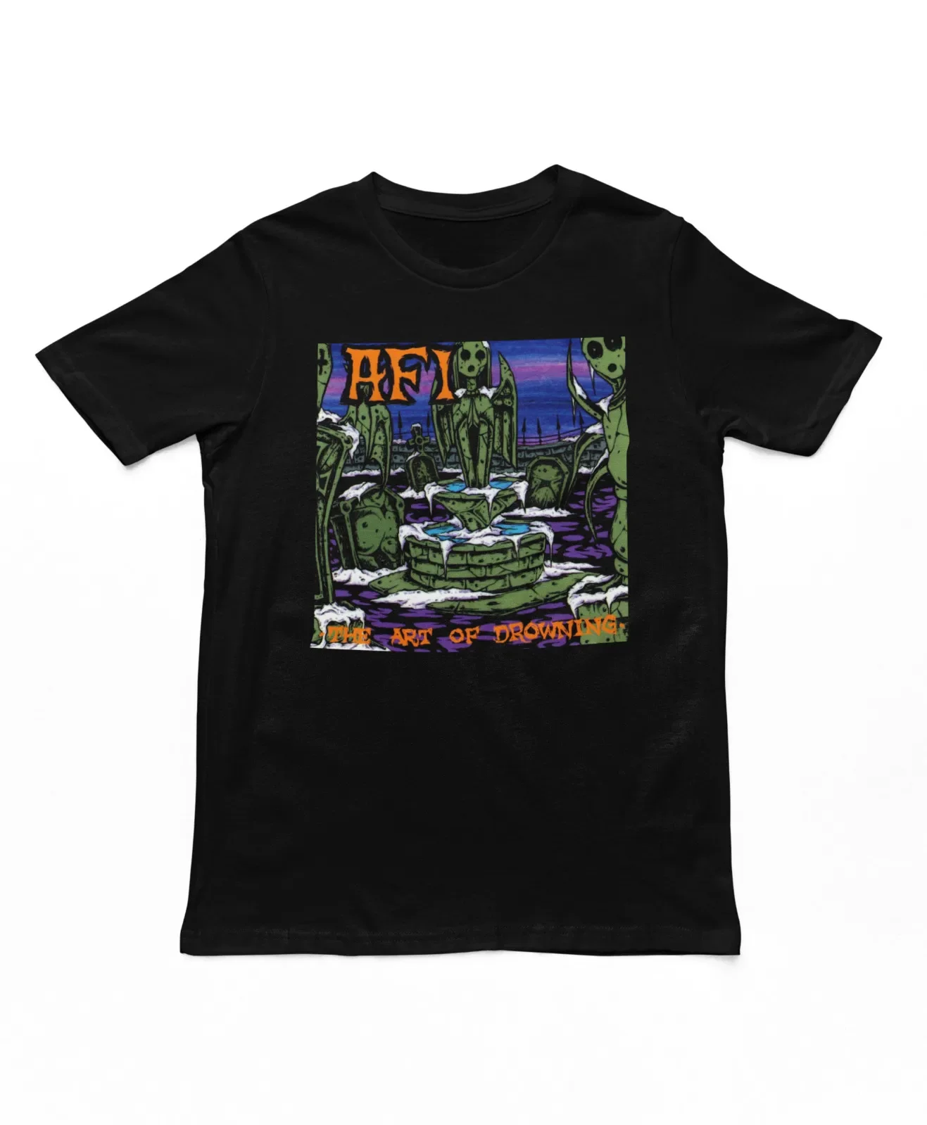 AFI Art of Drowning Mens T Shirt Music Classic Concert Rock Band Tee New Black