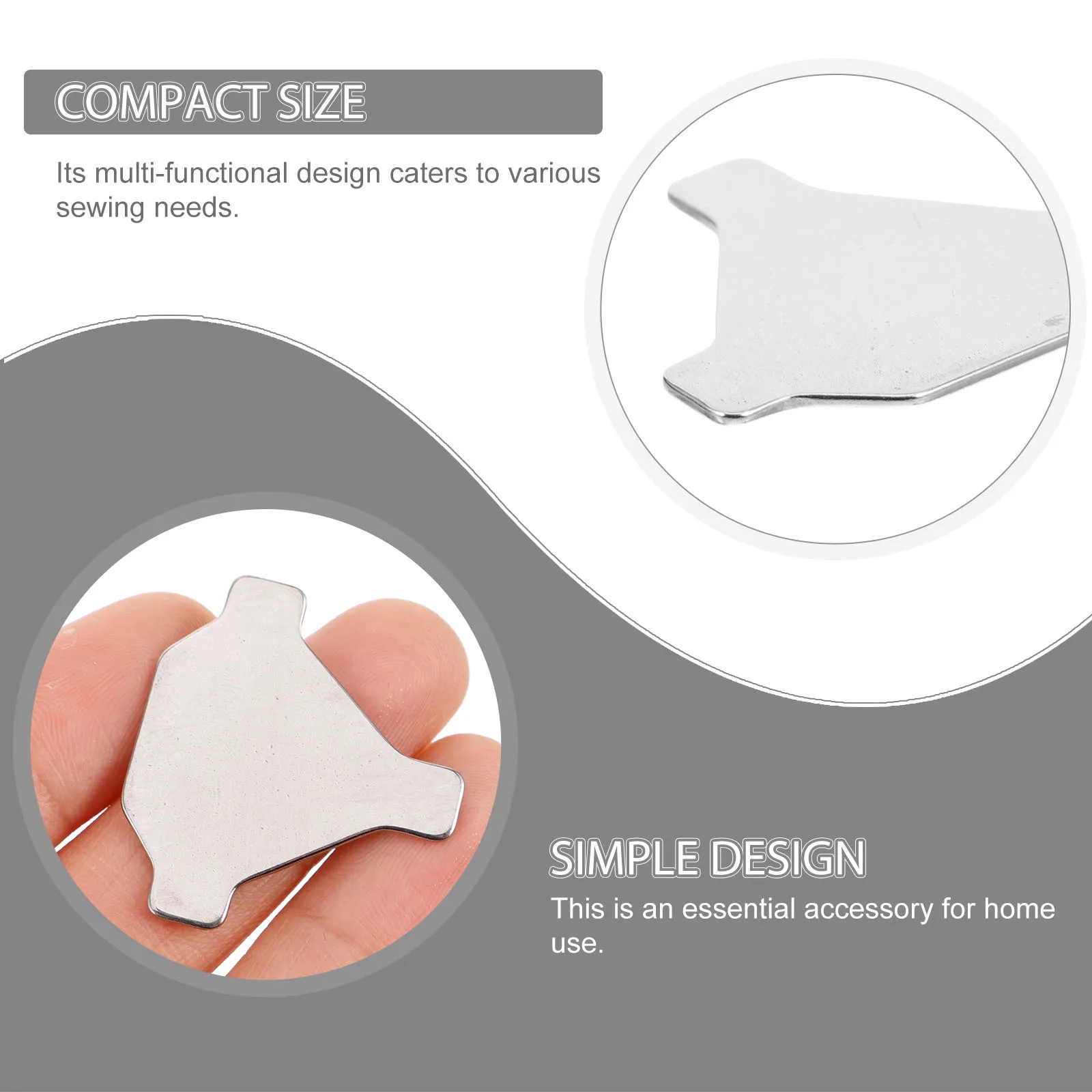 

5pcs Sewing Machine Accessories Durable Needle Plate Screwdriver Set for Maintenance Precision Tool Silver Color