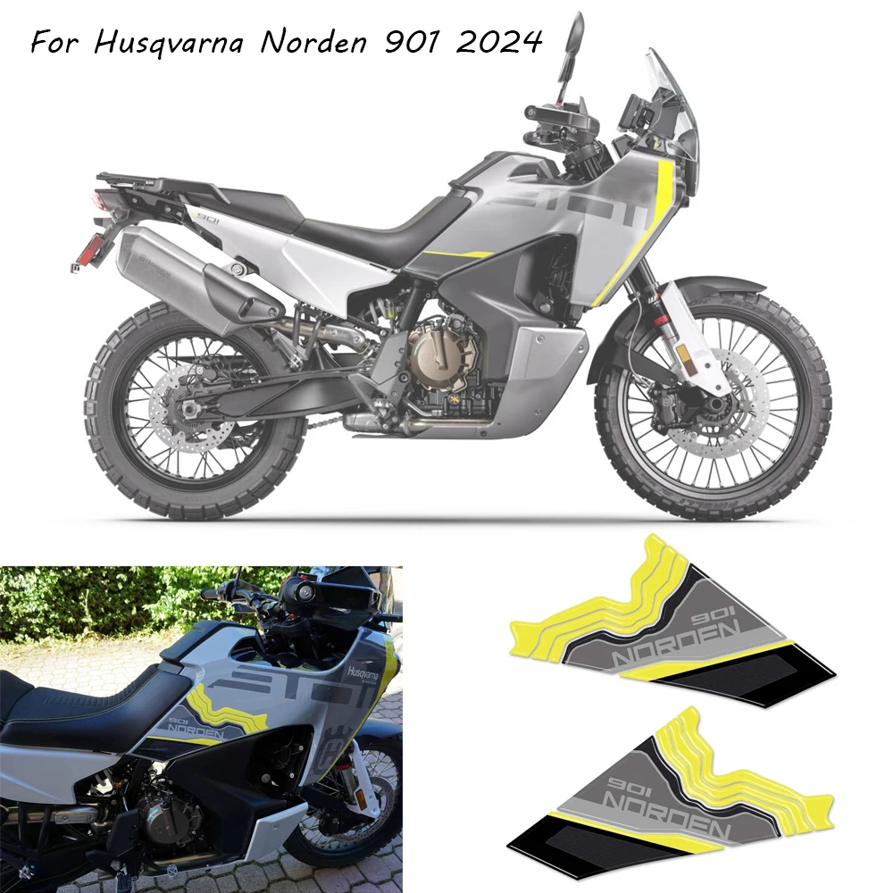 

3D Stickers Adhesive Tank Side Protectors For Husqvarna Norden 901 2024