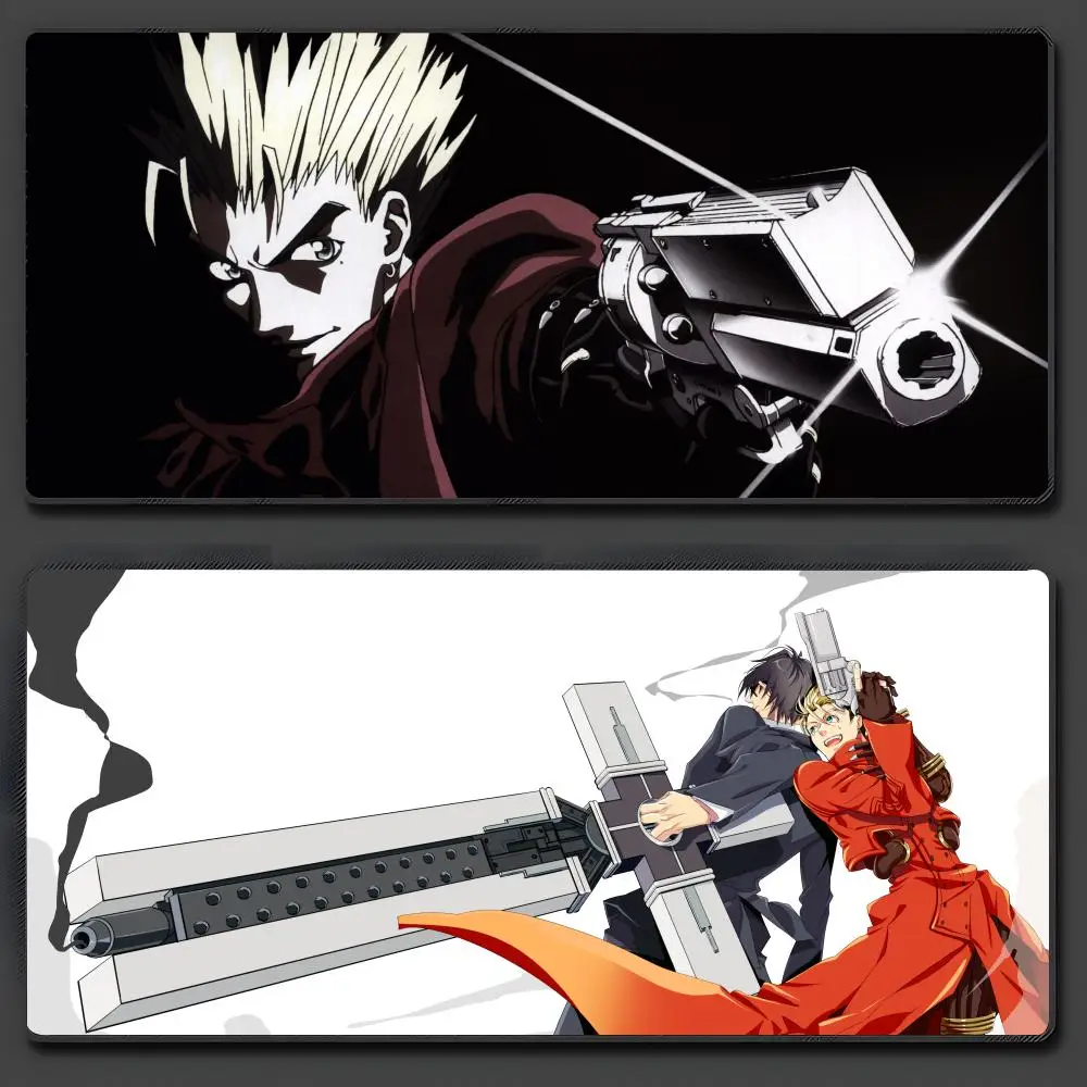 

Коврик для мыши TRIGUN STAMPEDE, большой противоскользящий резиновый игровой коврик для мыши, прочный настольный коврик с толстым краем, подходит для офиса и игр